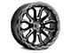 Vision Wheel Korupt Gloss Black Milled 6-Lug Wheel; 18x9; 12mm Offset (21-24 F-150)