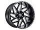 Vision Off-Road Spyder Gloss Black Milled 8-Lug Wheel; 20x9; 12mm Offset (11-14 Silverado 2500 HD)