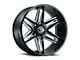 Vision Off-Road Razor Gloss Black Milled 8-Lug Wheel; 22x12; -51mm Offset (20-25 Silverado 2500 HD)