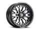 Vision Off-Road Riot Gloss Black Machined 8-Lug Wheel; 20x9; 12mm Offset (17-22 F-350 Super Duty SRW)