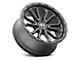 Vision Wheel Korupt Satin Black 6-Lug Wheel; 18x9; 12mm Offset (19-24 Sierra 1500)