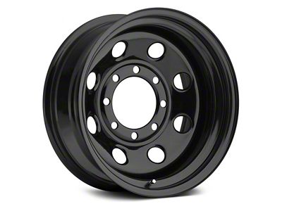 Vision Wheel Soft 8 Steel Gloss Black 6-Lug Wheel; 17x8; -12mm Offset (15-20 Yukon)