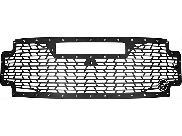 Vision X Upper Replacement Grille with 20-Inch Light Bar Opening; Satin Black (17-19 F-250 Super Duty)