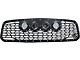 Vision X Upper Replacement Grille with 4.50-Inch CG2 Cannon LED Lights; Satin Black (13-18 RAM 1500, Excluding Rebel)