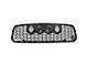 Vision X Upper Replacement Grille with 4.50-Inch CG2 Cannon LED Lights; Satin Black (13-18 RAM 1500, Excluding Rebel)