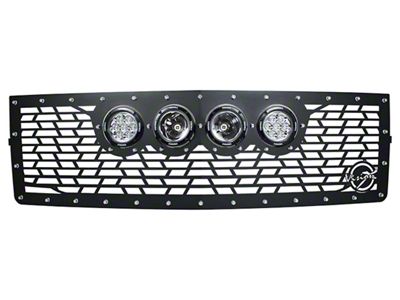 Vision X Upper Replacement Grille with XPR-9M LED Light Bar; Satin Black (14-15 Silverado 1500 w/o Z71 Package)