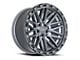 Vortek Off-Road VRT-608 Matte Titanium with Black Bead Ring 6-Lug Wheel; 18x9; -12mm Offset (04-08 F-150)