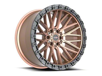 Vortek Off-Road VRT-608 Matte Bronze with Black Bead Ring 6-Lug Wheel; 17x9; 0mm Offset (04-08 F-150)