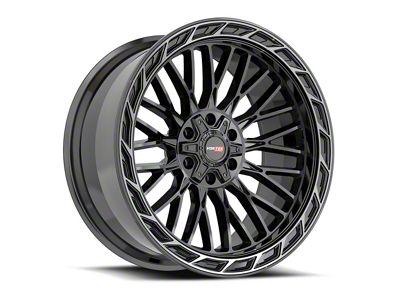 Vortek Off-Road VRP-502 Black Diamond Cut Ring with Dark Tint 6-Lug Wheel; 20x9; 0mm Offset (07-13 Sierra 1500)