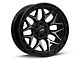 Vortek Off-Road VRP-504 Black Diamond Cut with Dark Tint 6-Lug Wheel; 20x9; 18mm Offset (07-13 Sierra 1500)