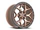 Vortek Off-Road VRT-603 Matte Bronze with Black Bead Ring 6-Lug Wheel; 18x9; -12mm Offset (07-13 Sierra 1500)