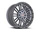 Vortek Off-Road VRT-604 Matte Titanium with Black Bead Ring 8-Lug Wheel; 17x9; 0mm Offset (11-14 Sierra 3500 HD SRW)