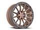 Vortek Off-Road VRT-601 Matte Bronze with Black Bead Ring 6-Lug Wheel; 17x9; -12mm Offset (07-13 Silverado 1500)