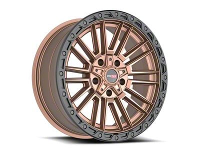 Vortek Off-Road VRT-604 Matte Bronze with Black Bead Ring 8-Lug Wheel; 22x10; -18mm Offset (08-10 F-250 Super Duty)