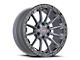 Vortek Off-Road VRT-601 Matte Titanium with Black Bead Ring 6-Lug Wheel; 22x12; -44mm Offset (09-14 F-150)