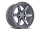 Vortek Off-Road VRT-602 Matte Titanium with Black Bead Ring 6-Lug Wheel; 18x9; -12mm Offset (09-14 F-150)