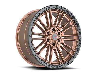 Vortek Off-Road VRT-604 Matte Bronze with Black Bead Ring 6-Lug Wheel; 18x9; 18mm Offset (15-22 Canyon)