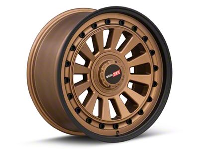 Vortek Off-Road VRD-702 Matte Bronze with Black Bolts and Lip 6-Lug Wheel; 20x9.5; 12mm Offset (15-22 Colorado)