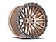 Vortek Off-Road VRT-608 Matte Bronze with Black Bead Ring 6-Lug Wheel; 17x9; -12mm Offset (15-20 Tahoe)