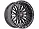 Vortek Off-Road VRP-502 Black Diamond Cut Ring with Dark Tint 6-Lug Wheel; 22x10; -18mm Offset (15-20 Yukon)