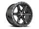 Vortek Off-Road VRT-602 Satin Black 6-Lug Wheel; 17x9; -12mm Offset (15-20 Yukon)