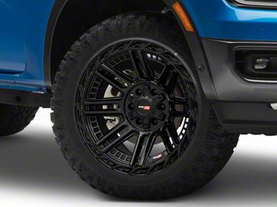 Vortek Off-Road VRP-501 Gloss Black 6-Lug Wheel; 20x9; 18mm Offset (24-25 Ranger)