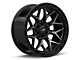 Vortek Off-Road VRP-504 Black Diamond Cut with Dark Tint 6-Lug Wheel; 20x9; 18mm Offset (2024 Ranger)