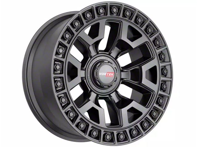 Vortek Off-Road VRD-704 Matte Black 6-Lug Wheel; 22x10; -18mm Offset (23-24 Canyon)