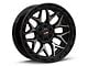 Vortek Off-Road VRP-504 Black Diamond Cut with Dark Tint 6-Lug Wheel; 20x9; 18mm Offset (23-25 Canyon)