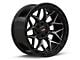 Vortek Off-Road VRP-504 Black Diamond Cut with Dark Tint 6-Lug Wheel; 20x9; 18mm Offset (23-25 Canyon)