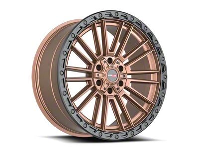 Vortek Off-Road VRT-604 Matte Bronze with Black Bead Ring 6-Lug Wheel; 18x9; 18mm Offset (23-25 Canyon)