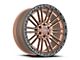 Vortek Off-Road VRT-604 Matte Bronze with Black Bead Ring 6-Lug Wheel; 18x9; 18mm Offset (23-25 Canyon)