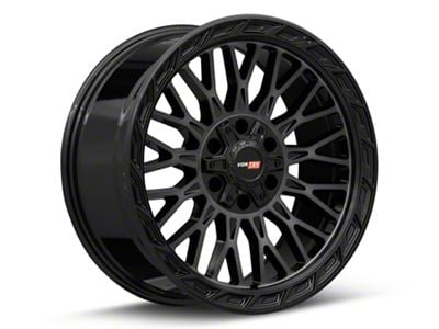 Vortek Off-Road VRP-502 Black Diamond Cut with Dark Tint 6-Lug Wheel; 22x10; -18mm Offset (23-25 Colorado)