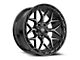 Vortek Off-Road VRP-504 Black Diamond Cut with Dark Tint 5-Lug Wheel; 20x9; 0mm Offset (05-11 Dakota)