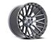 Vortek Off-Road VRT-608 Matte Titanium with Black Bead Ring 5-Lug Wheel; 20x10; -24mm Offset (05-11 Dakota)