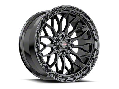 Vortek Off-Road VRP-503 Gloss Black 6-Lug Wheel; 24x11; -24mm Offset (21-24 F-150)