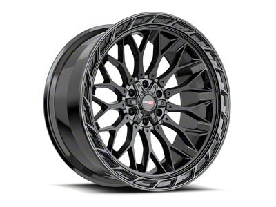 Vortek Off-Road VRP-503 Gloss Black 6-Lug Wheel; 24x11; -24mm Offset (15-20 F-150)