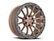 Vortek Off-Road VRT-601 Matte Bronze with Black Bead Ring 6-Lug Wheel; 17x9; 12mm Offset (21-25 F-150)