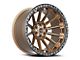 Vortek Off-Road VRT-601 Matte Bronze with Black Bead Ring 6-Lug Wheel; 22x10; -12mm Offset (21-24 F-150)