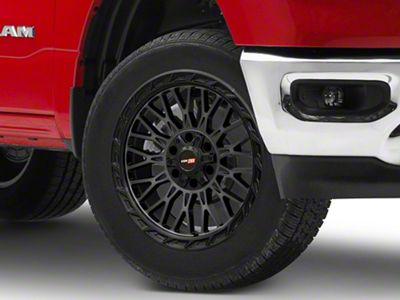 Vortek Off-Road VRP-502 Black Diamond Cut with Dark Tint 6-Lug Wheel; 20x10; -18mm Offset (19-25 RAM 1500)