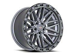 Vortek Off-Road VRT-608 Matte Titanium with Black Bead Ring 6-Lug Wheel; 18x9; -12mm Offset (19-25 RAM 1500)