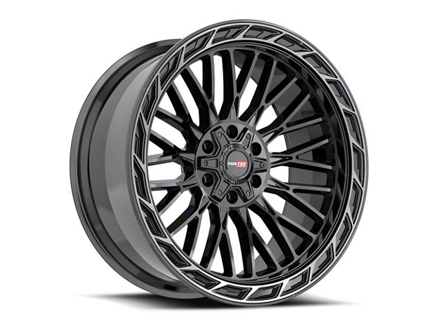 Vortek Off-Road VRP-502 Black Diamond Cut Ring with Dark Tint 6-Lug Wheel; 20x9; 0mm Offset (19-24 Sierra 1500)