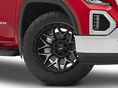 Vortek Off-Road VRP-504 Black Diamond Cut with Dark Tint 6-Lug Wheel; 22x10; -18mm Offset (19-24 Sierra 1500)