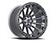 Vortek Off-Road VRT-601 Matte Titanium with Black Bead Ring 6-Lug Wheel; 22x10; -12mm Offset (19-25 Sierra 1500)