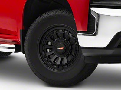 Vortek Off-Road VRD-702 Matte Black 6-Lug Wheel; 18x9; 12mm Offset (19-25 Silverado 1500)