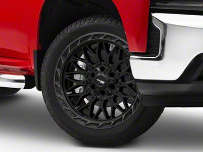 Vortek Off-Road VRP-503 Black Diamond Cut Ring with Dark Tint 6-Lug Wheel; 22x10; -18mm Offset (19-25 Silverado 1500)