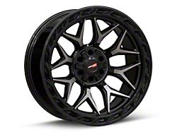 Vortek Off-Road VRP-504 Black Diamond Cut with Dark Tint 6-Lug Wheel; 20x10; -18mm Offset (21-24 Yukon)