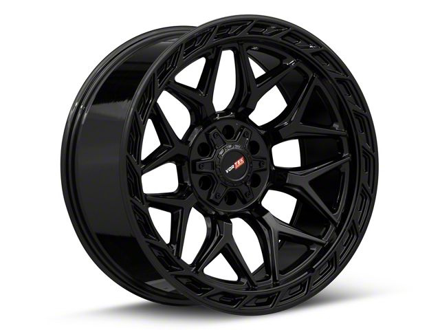 Vortek Off-Road VRP-504 Gloss Black 6-Lug Wheel; 20x9; 18mm Offset (21-24 Yukon)