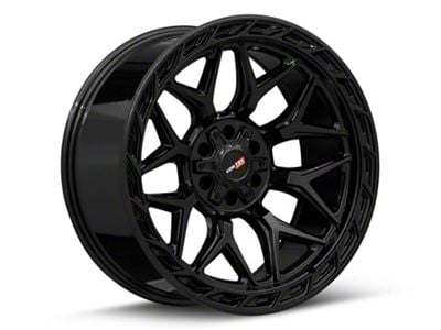 Vortek Off-Road VRP-504 Gloss Black 6-Lug Wheel; 22x10; -18mm Offset (21-24 Yukon)