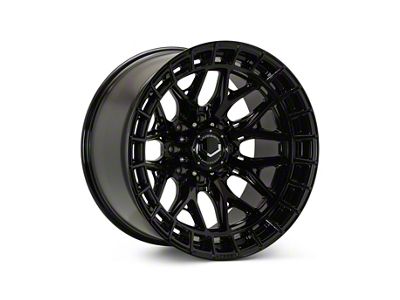 Vossen HFX1 Super Deep Gloss Black 8-Lug Wheel; 22x10; -18mm Offset (11-14 Silverado 3500 HD SRW)